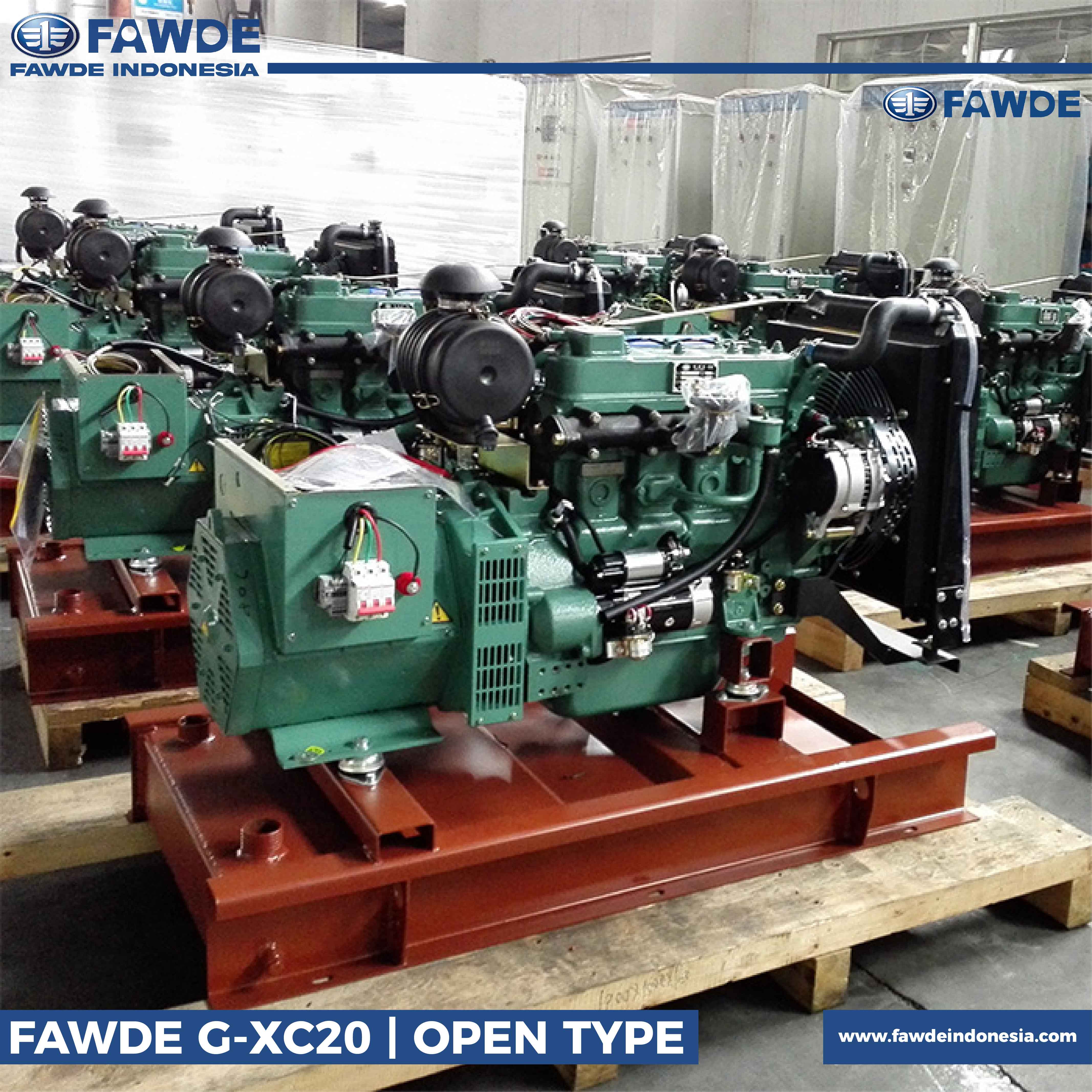 genset fawde open type 20 kva