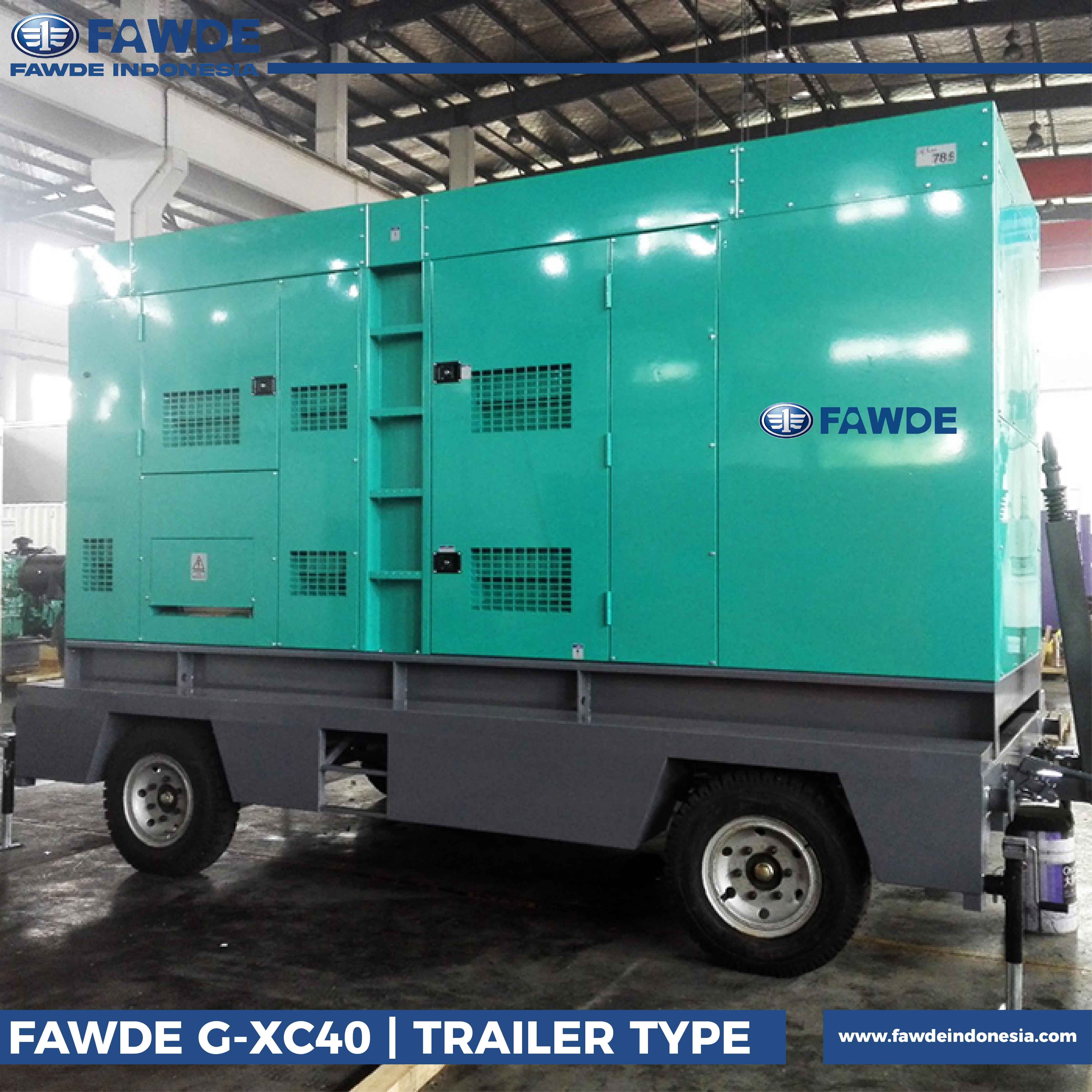 genset fawde trailer type 40 kva